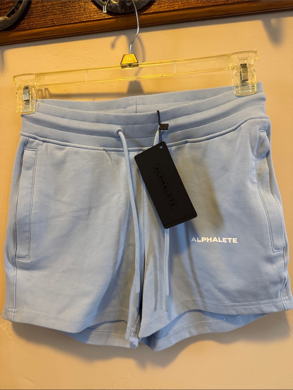 Alphalete Light Blue Athletic Drawstring Shorts